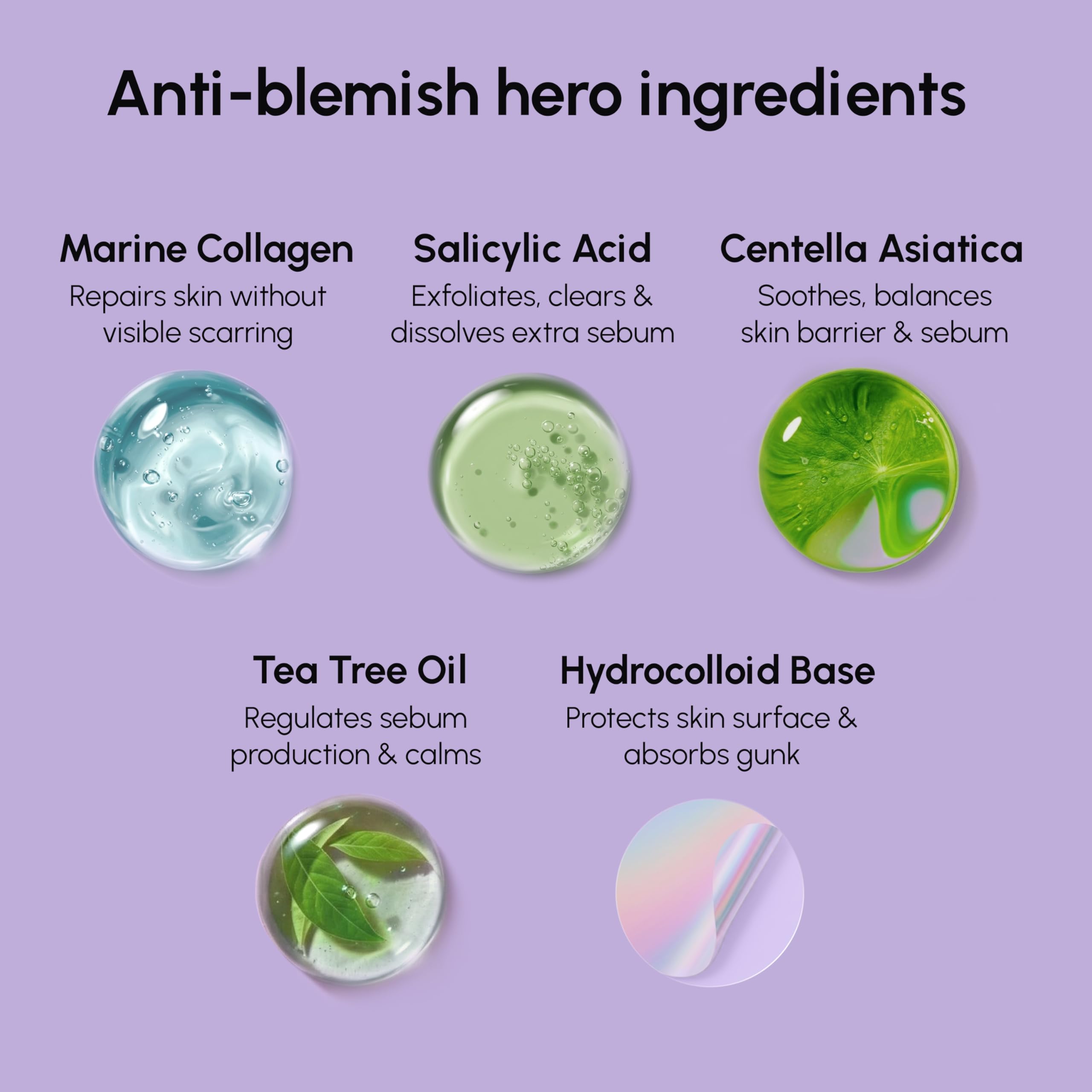 MAREE Star Pimple Patches infused with salicylic acid for gentle refresh.