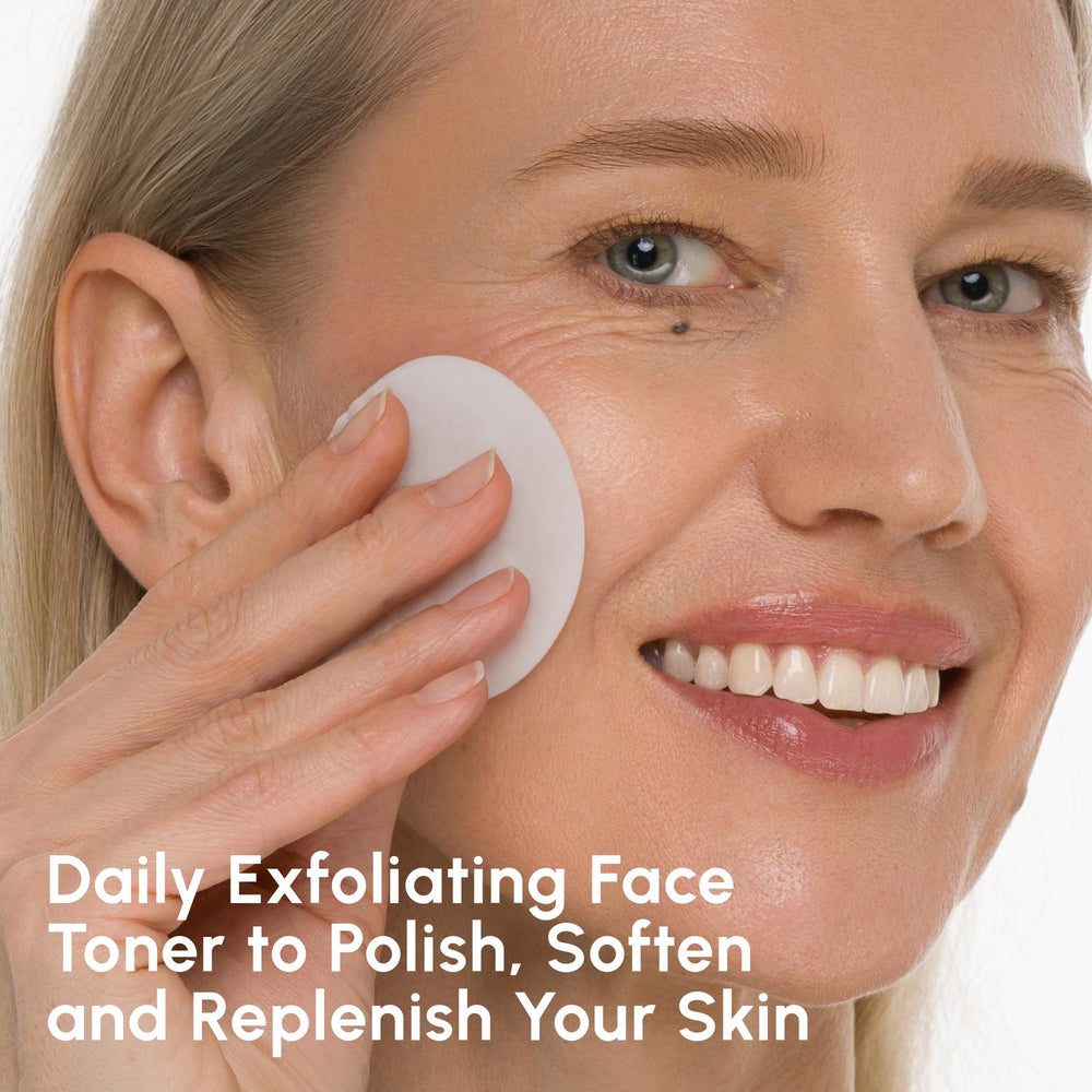 MAREE Glycolic Toner label closeup highlights gentle exfoliation and clean ingredients.