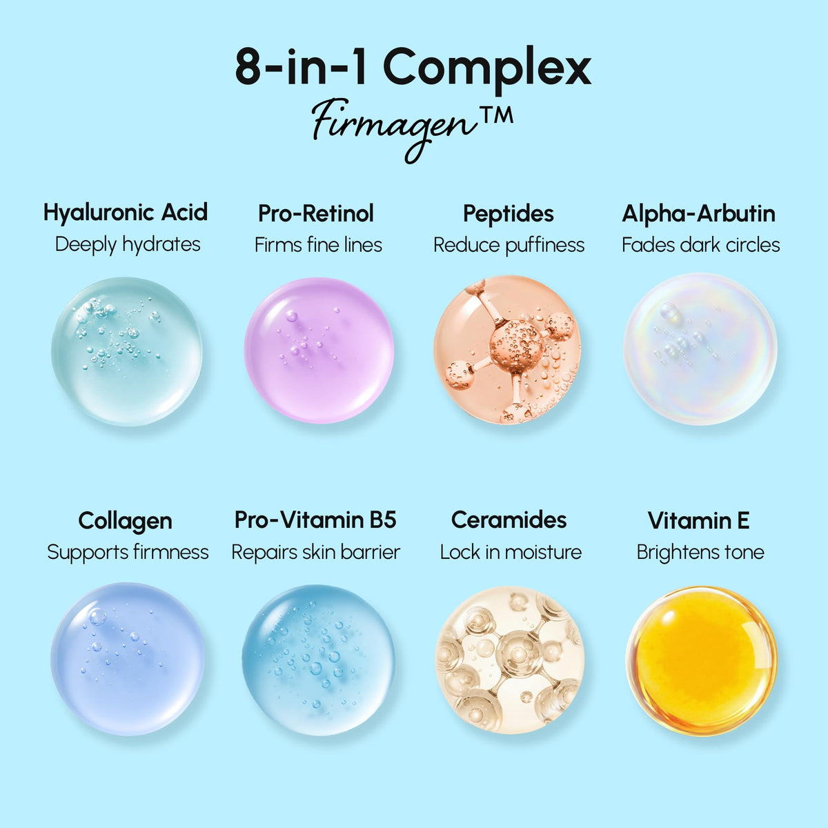 MAREE Under Eye Balm Stick hydration glow visible in a close-up swatch.