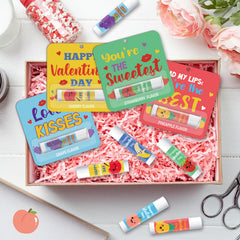 Marhpveua Fruity Sweethearts pineapple lip balm, bright flavor and travel-friendly packaging.