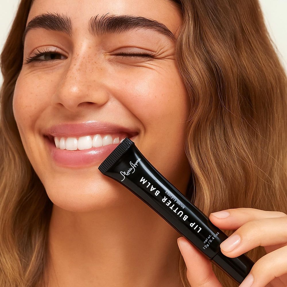 Vegan, cruelty-free MARIA AYORA lip balm in clean packaging.