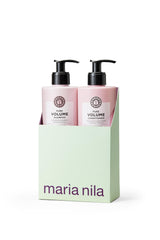 Maria Nila Pure Volume conditioner bottle for lasting lift and silky manageability.