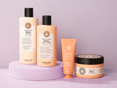 Maria Nila Head & Hair Heal conditioner texture close-up for hydrating feel.