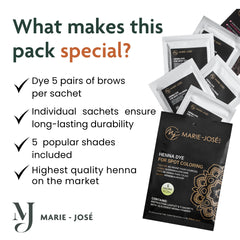 Marie-José Henna Dye application brush enables accurate spot shading