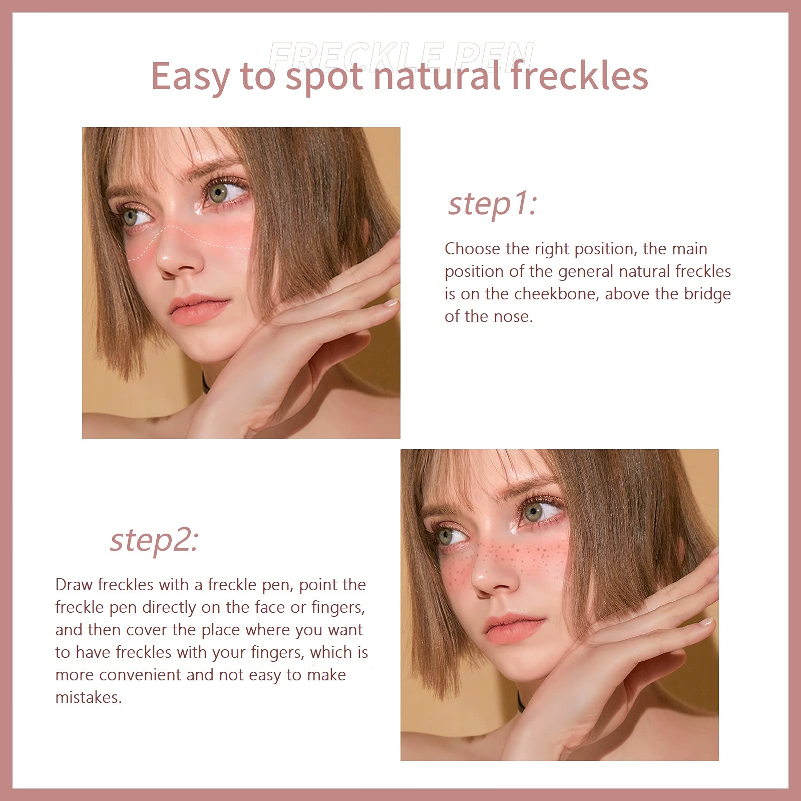 Marine Forest Freckle Pen waterproof formula dries quickly and resists smudging.