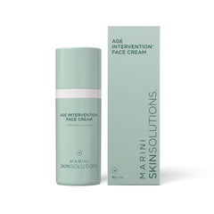 Marini SkinSolutions Age Intervention Face Cream bottle for daily hydration and anti-aging care.