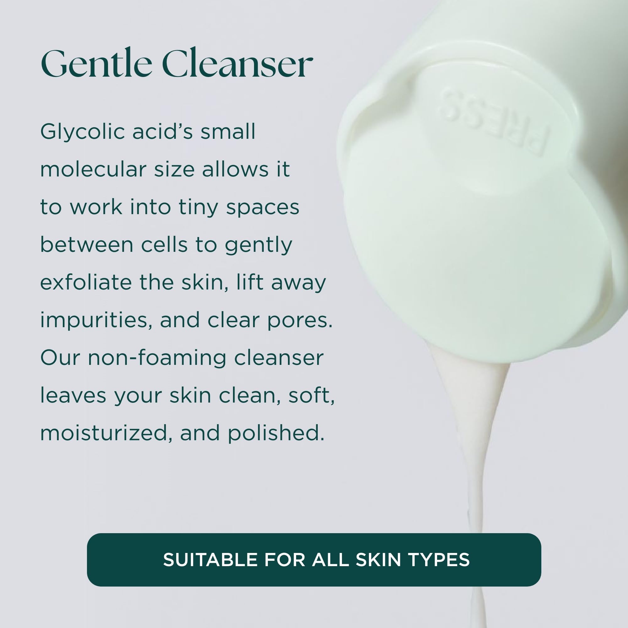 Marini SkinSolutions label highlights a mild nonirritating formula suitable after procedures.