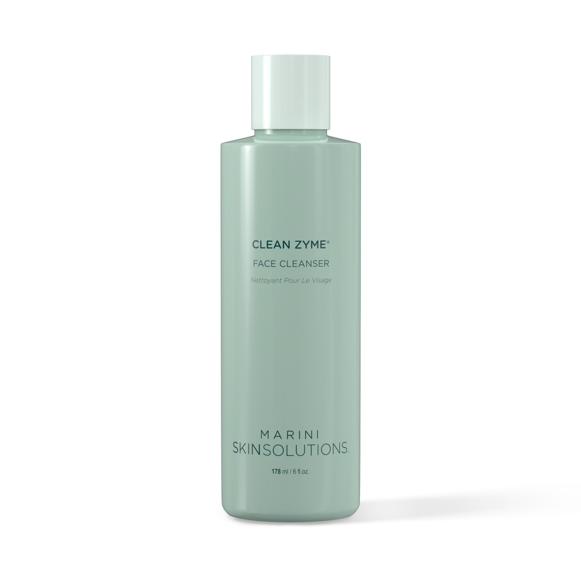 Marini SkinSolutions Clean Zyme bottle pour for easy dosing and gentle exfoliation.