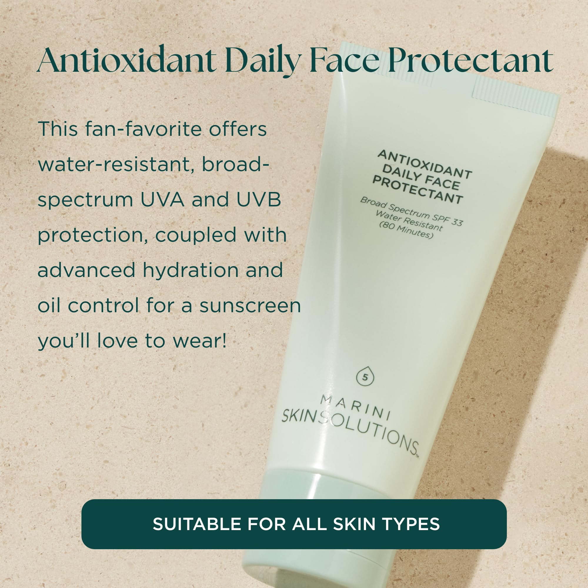 Marini SkinSolutions Antioxidant Daily Face Protectant SPF 33 pump-dispense for even application