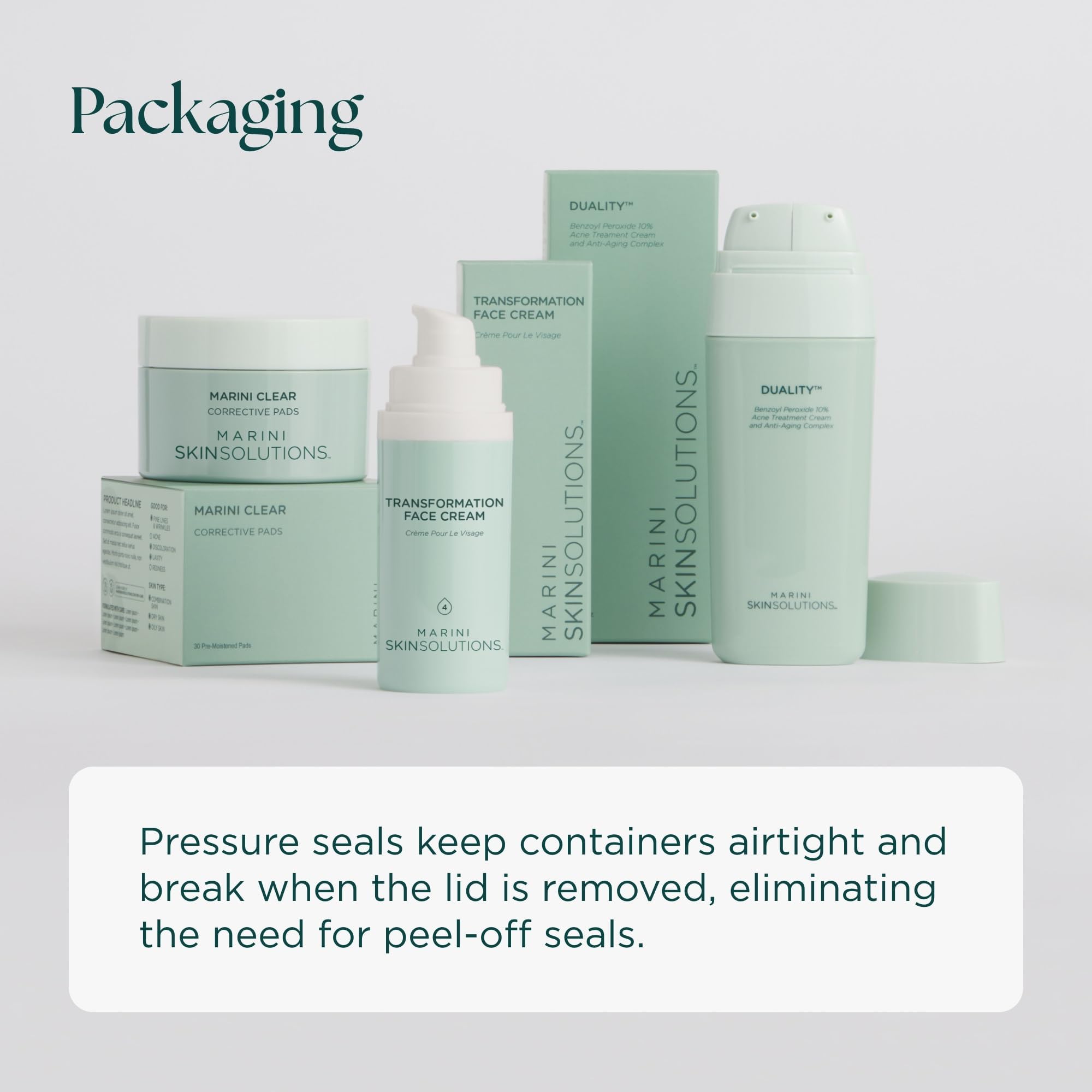 Marini SkinSolutions C-ESTA packaging highlights cruelty-free and USA-made claims.