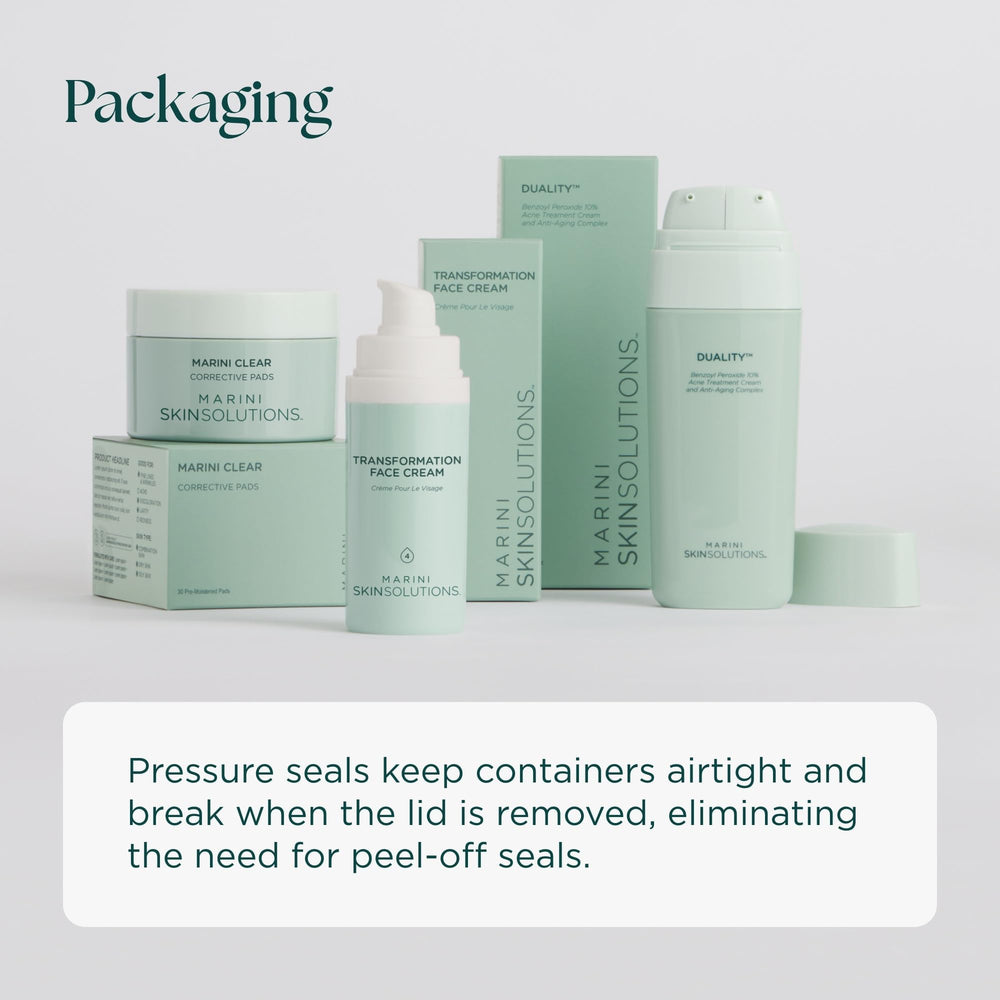 Marini SkinSolutions C-ESTA packaging highlights cruelty-free and USA-made claims.
