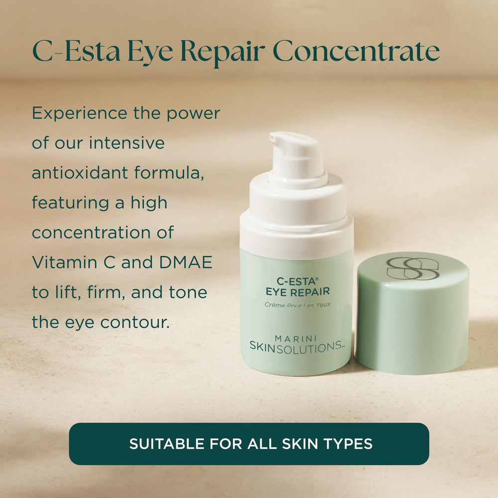 Close-up of C-ESTA Eye Repair being applied around the eye for smoother contours.