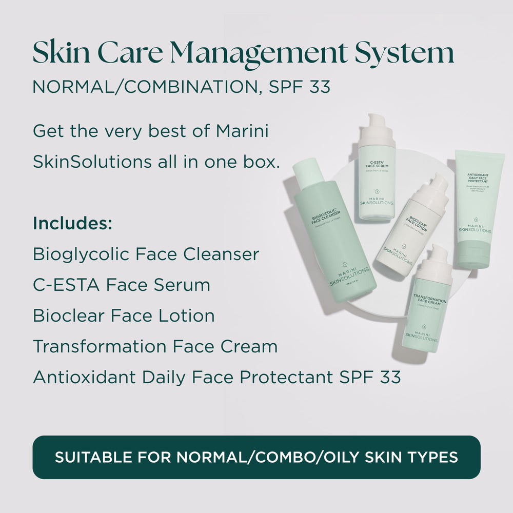 Marini SkinSolutions C-ESTA Face Serum supports radiant, even-toned skin.
