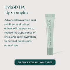 Marini SkinSolutions Hyla3D HA Lip Complex application highlighting precise lip-area massage