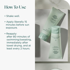 Marini SkinSolutions tinted sunscreen on skin reveals light-reflecting yet natural-looking protection.