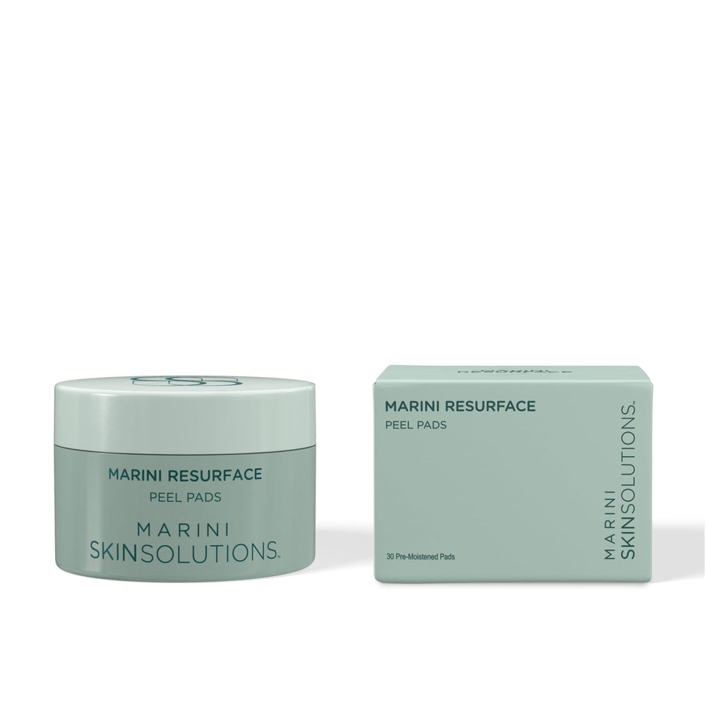 Marini SkinSolutions ResurFace peel pad with glycolic focus for smoother texture.