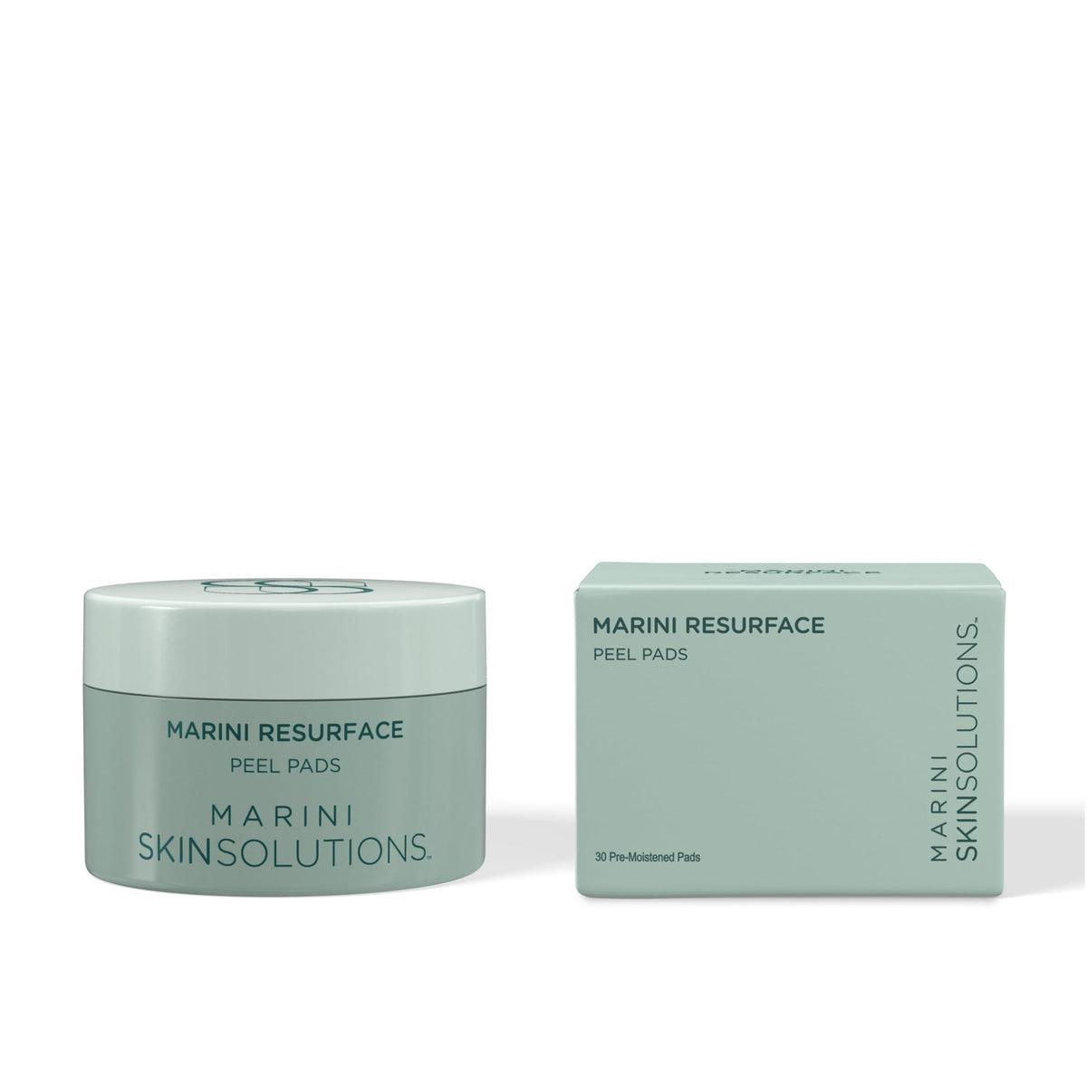 Marini SkinSolutions ResurFace peel pad with glycolic focus for smoother texture.