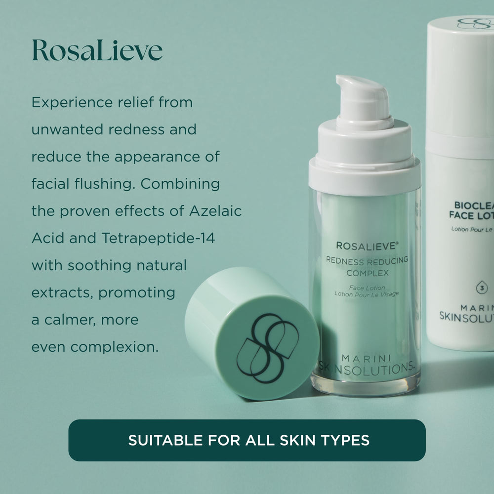 Marini SkinSolutions RosaLieve azelaic acid helps promote a more even skin tone.