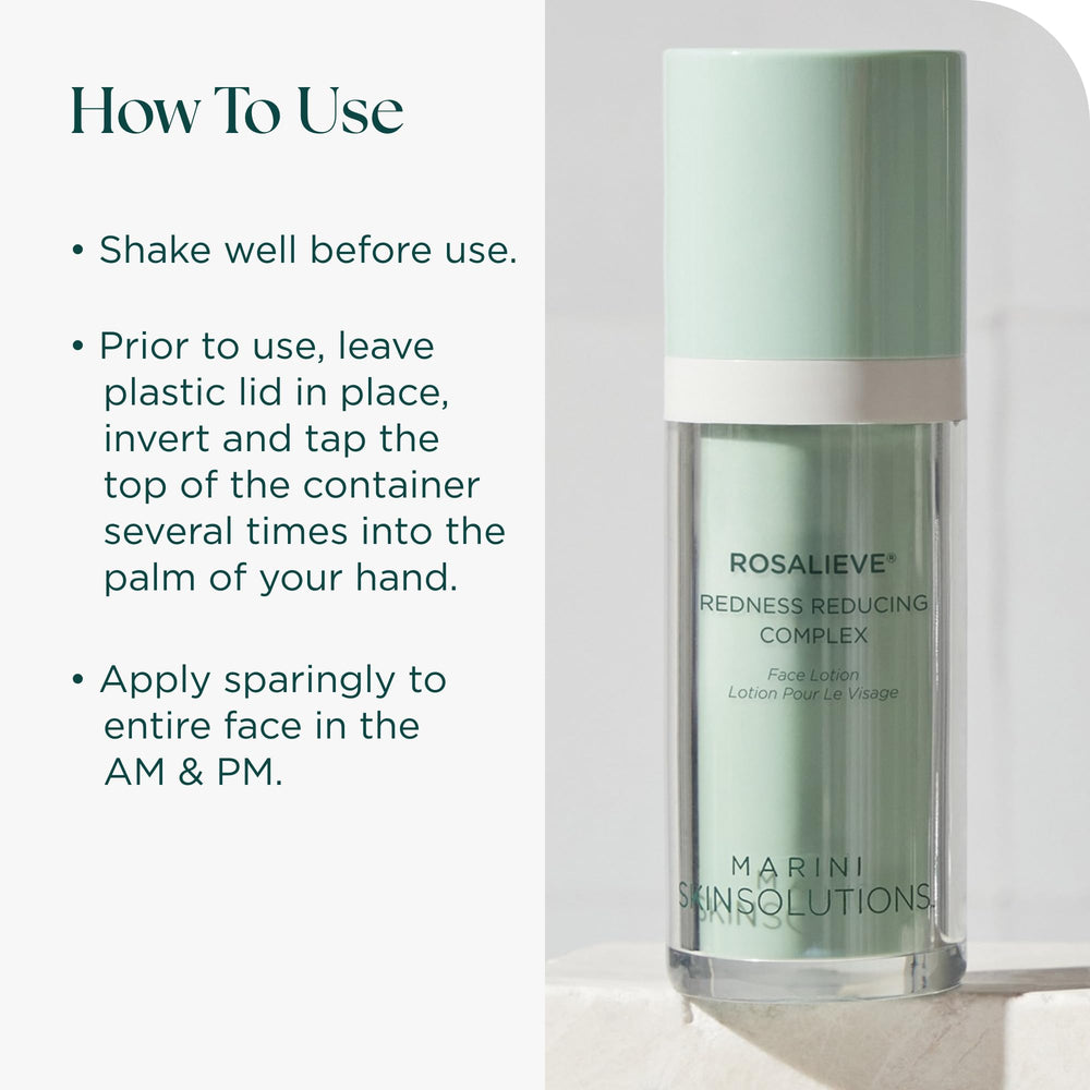Marini SkinSolutions RosaLieve cruelty-free label signals ethical beauty choice.