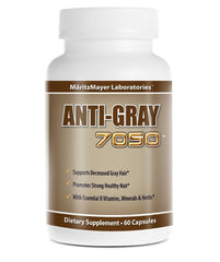 MÄRITZMAYER LABORATORIES Anti Gray Hair 7050 pack shot highlights the three bottle set