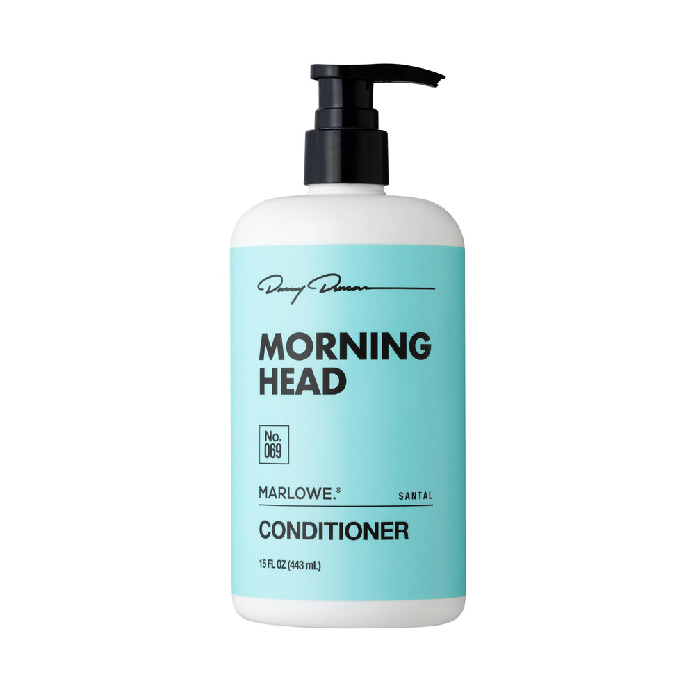 MARLOWE No. 069 Morning Head bottle front promoting hydrated, refreshed hair