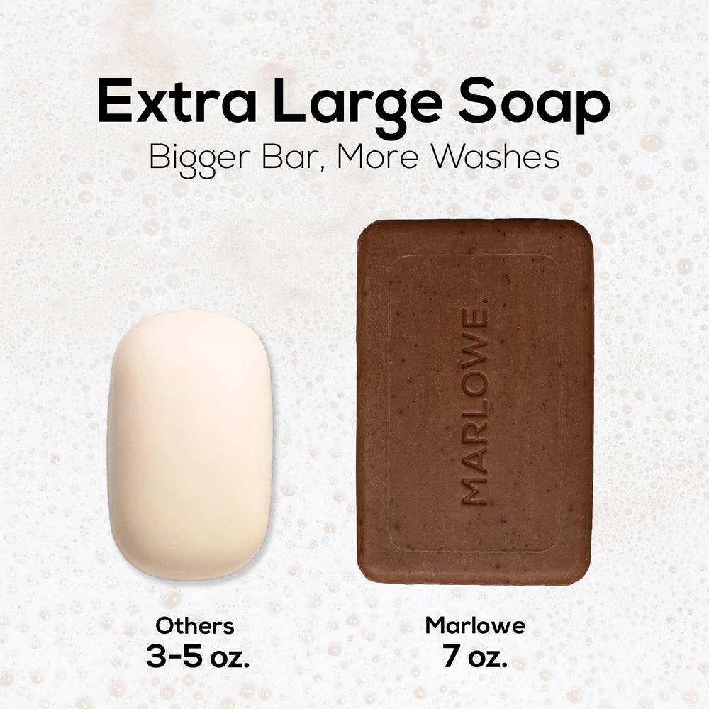 MARLOWE daily grooming routine image with three bars.