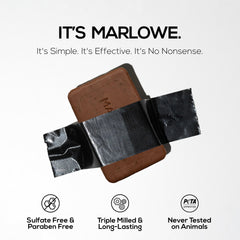 MARLOWE Fresh Brew scent with espresso, coconut, vanilla for an energizing shower