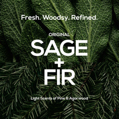 Packaging shot of MARLOWE No. 002 Sage and Fir, USA-made vegan.