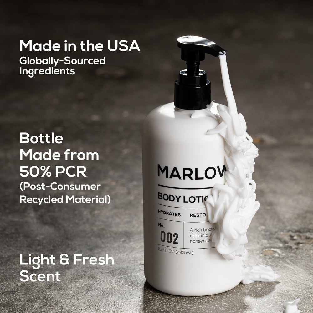 Earthy scent notes of sage and fir in Marlowe No. 002.