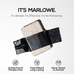 Marlowe No. 102 brown seaweed extract nourishes while cleansing.