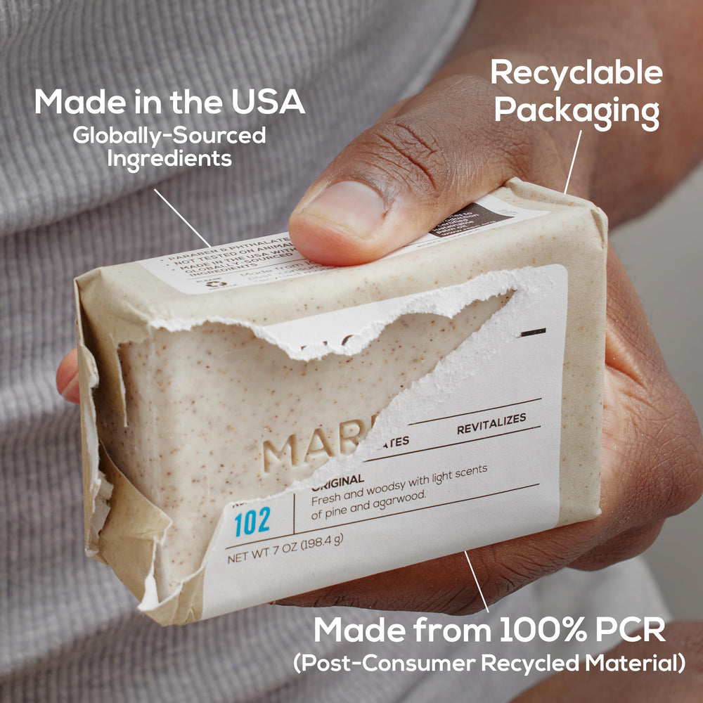 Marlowe No. 102 wrapper is made from post-consumer recycled material.