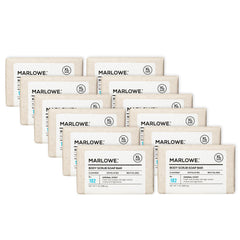 Marlowe No. 102 sage and fir scrub bar with pumice for smoother skin.