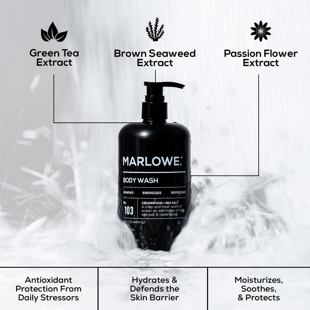 Creamy foam from MARLOWE No. 103 delivers a rich cleansing lather