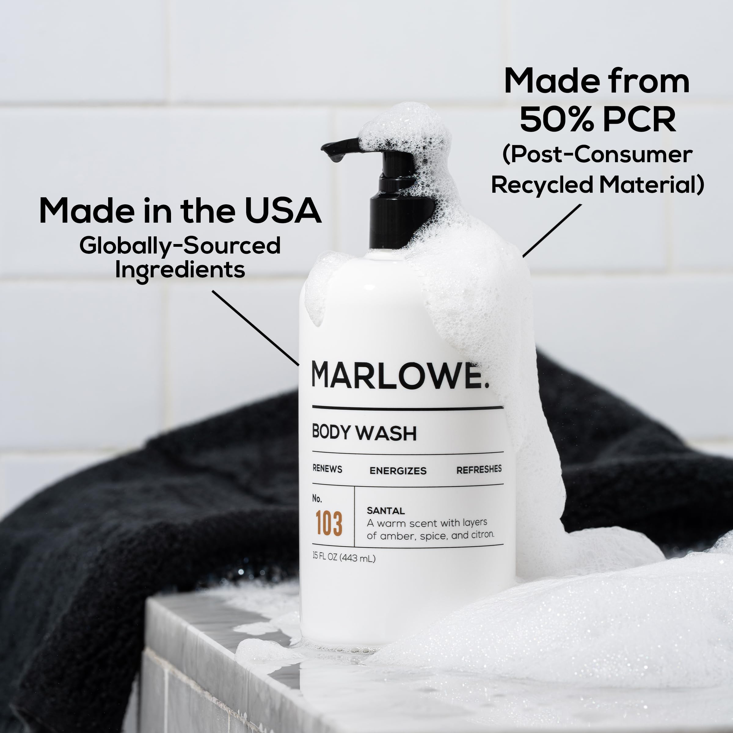 MARLOWE No. 103 daily-use routine supports clean, revived skin.