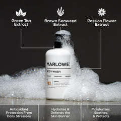 MARLOWE No. 103 energizing foam lather promotes daily revitalization.