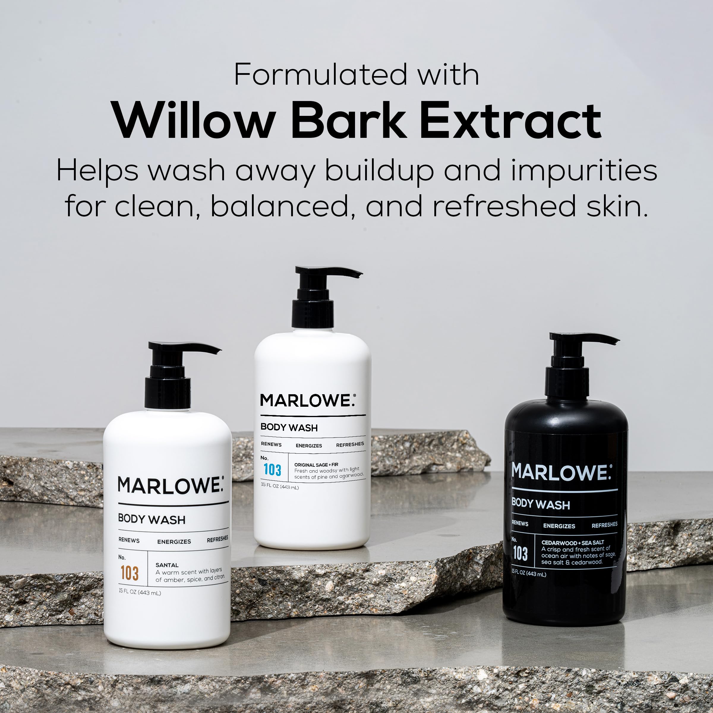 MARLOWE No. 103 moisturized skin after every use.