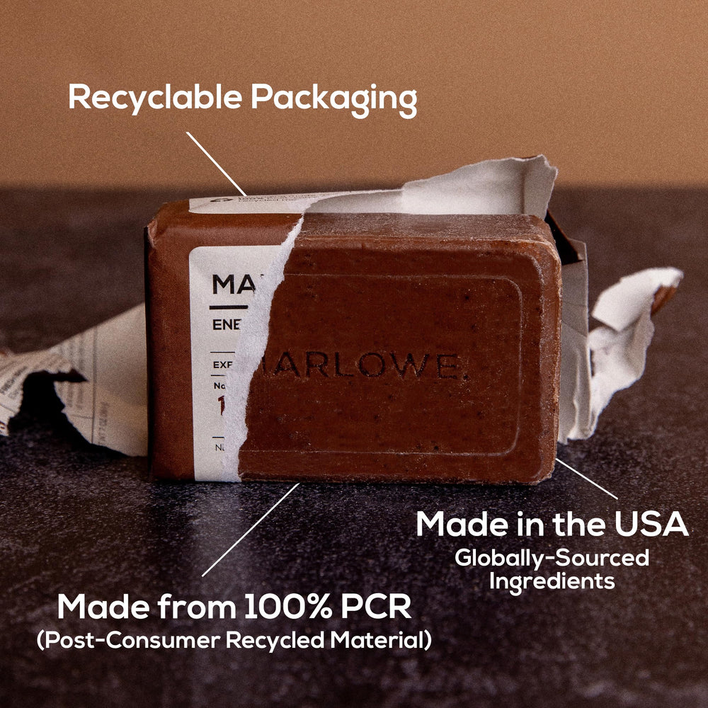 MARLOWE No. 109 Coffee Bar Soap in shower usage setup