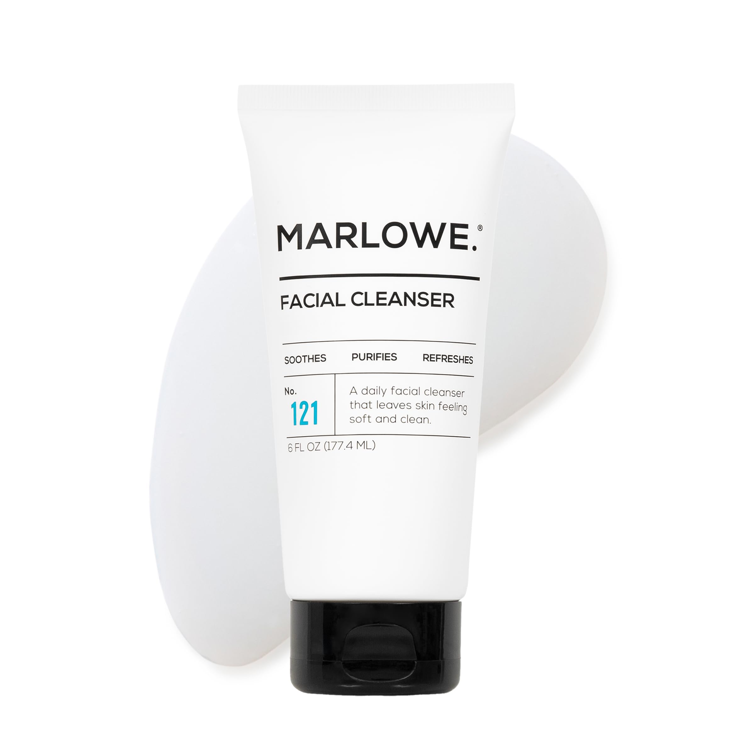 MARLOWE No. 121 facial cleanser bottle front for daily refreshment