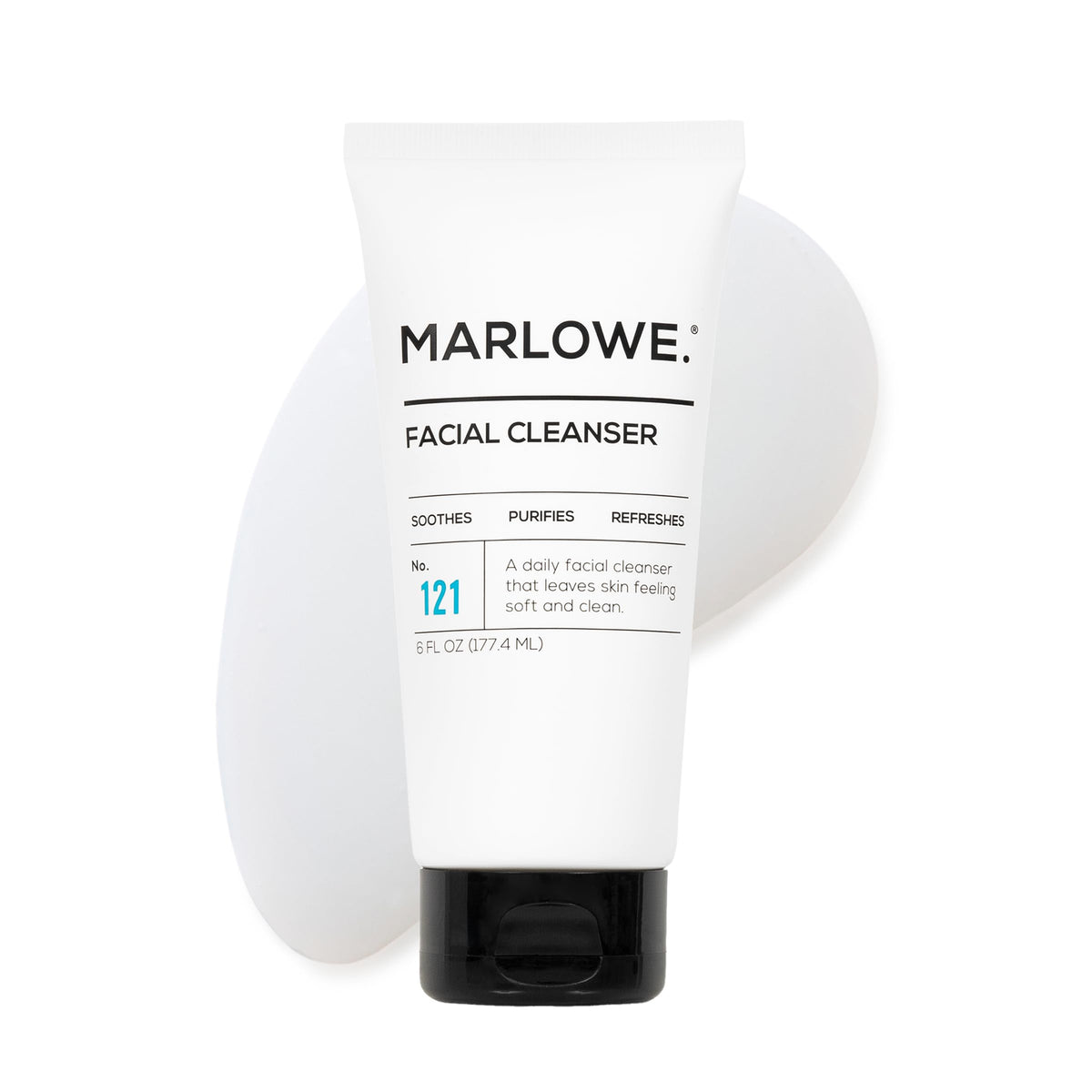 MARLOWE No. 121 facial cleanser bottle front for daily refreshment