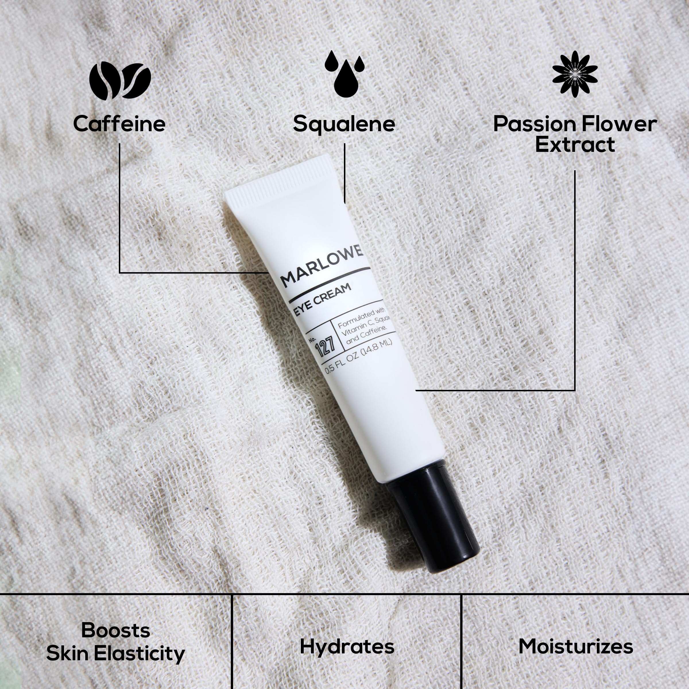 MARLOWE No. 127 eye cream pump for fast-absorbing application