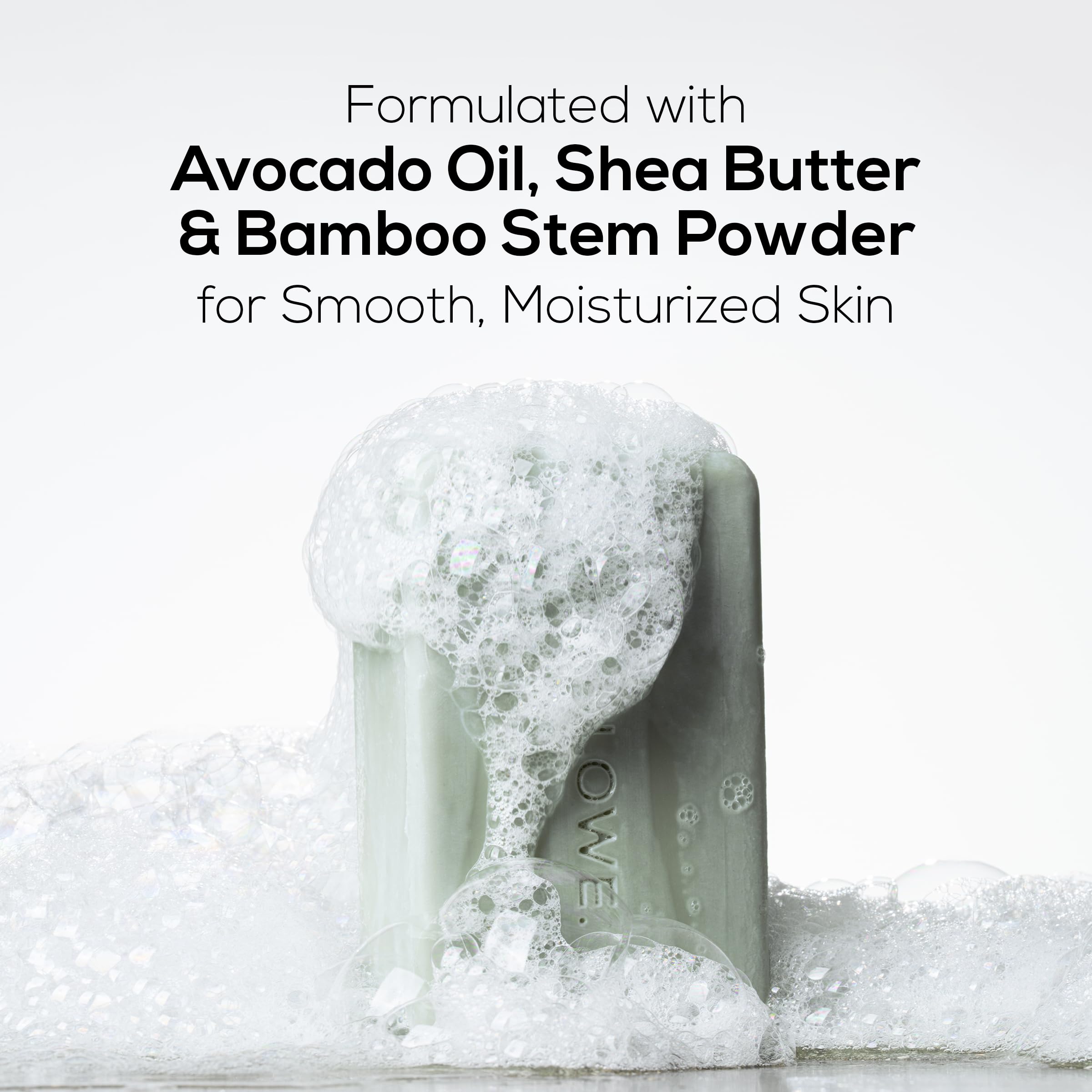 Hydration boost with avocado oil and shea butter in MARLOWE No.108 bar