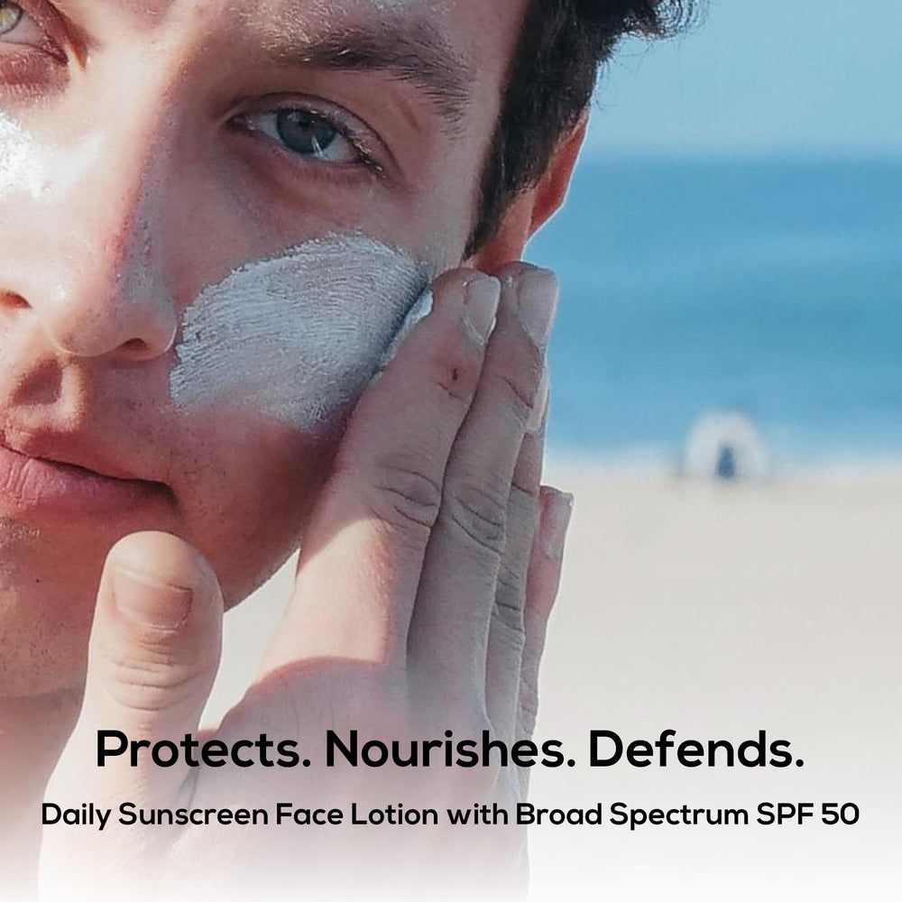 MARLOWE No. 128 SPF 50 bottle cap close-up for easy application.
