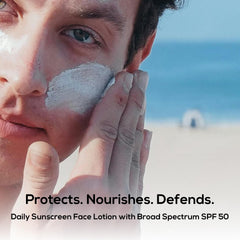 MARLOWE No. 128 SPF 50 bottle cap close-up for easy application.