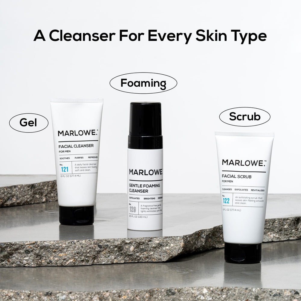 MARLOWE No. 129 routine setup for morning skincare prep.