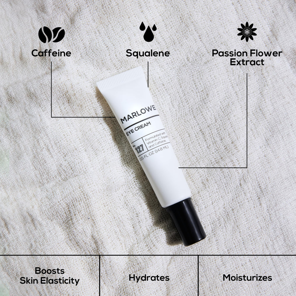 MARLOWE No.204 hydrating face moisturizer jar highlights lightweight hydration without clogging pores