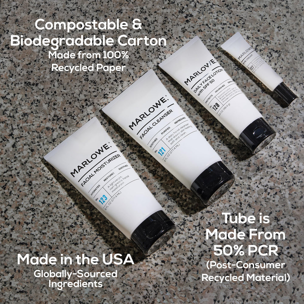 MARLOWE No.204 ingredients label closeup communicates transparency and quality