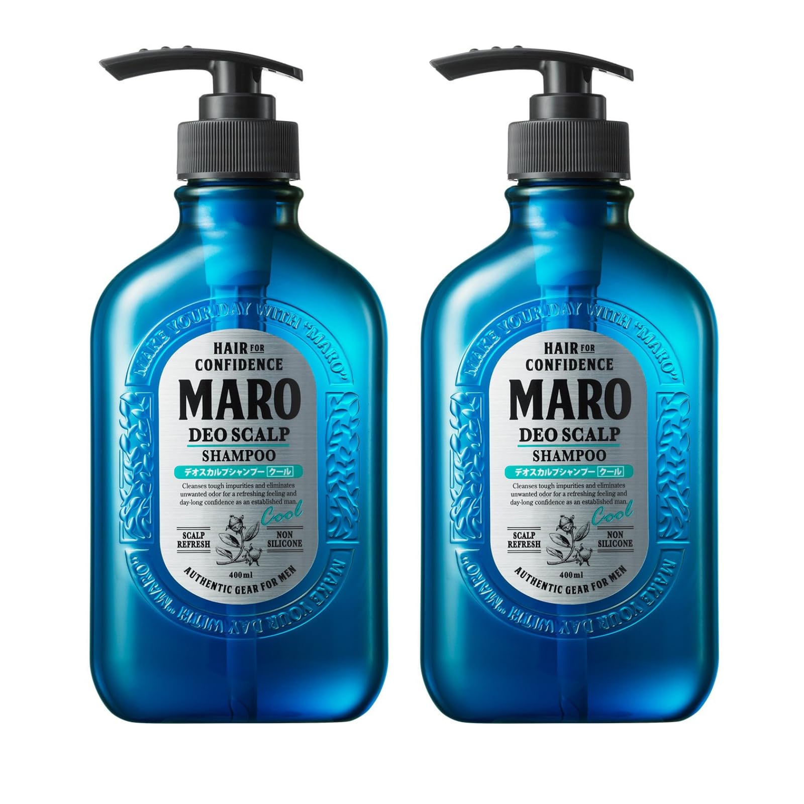 MARO Deo Scalp Shampoo bottle front view promoting root odor elimination