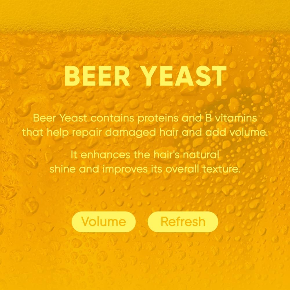 Mars Made Beer Yeast Shampoo Bar texture detail suggests improved manageability and body