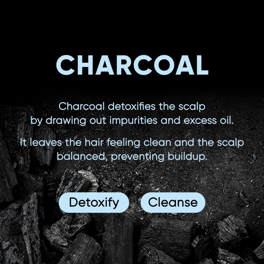 Mars Made Charcoal Shampoo Bar olive oil nourishes from roots to tips.