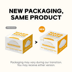 Mars Made Rice Water Shampoo Bar in hand for convenient, bottle-free hair care